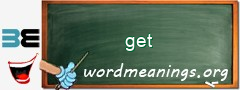 WordMeaning blackboard for get